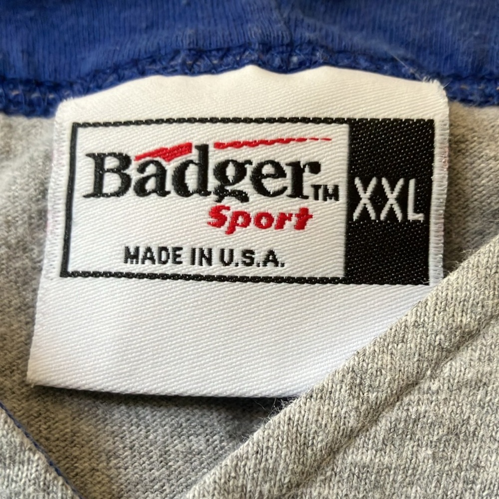Heavy Cotton Baseball Jersey Button Down XXL Badger Sport Royal Blue 12 Elgin - Picture 2 of 10